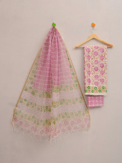 Kota Doria Trending Hand Block Print Suits